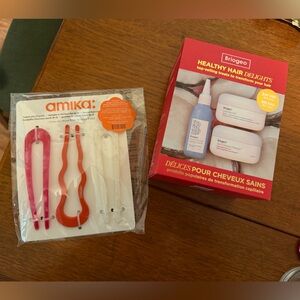 Briogeo Scalp Revival & Repair Hair sample kit and Amika hair pins